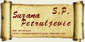 Suzana Petruljević vizit kartica